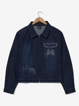 Disney Minnie Mouse Rhinestone Plus Size Denim Jacket, , hi-res